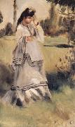 Pierre-Auguste Renoir Femmu dans un Paysage oil painting on canvas